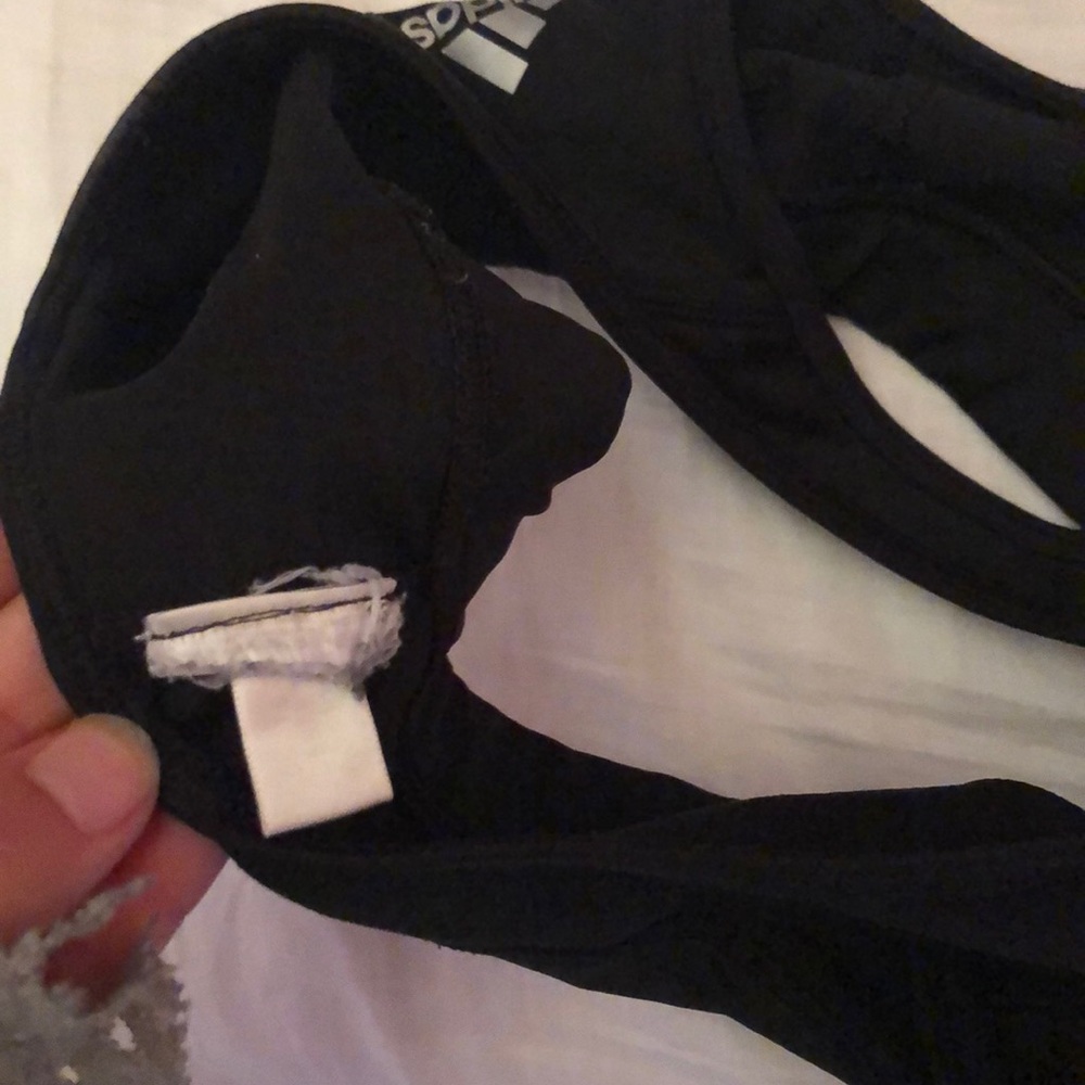 Used / Worn Black Adidas Sports Bra - Picture 5 of 5